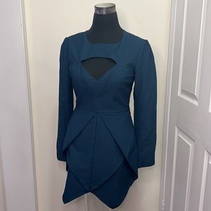 Finder Keepers Last Goodbye Asymmetric Hem Mini Dress Size Small